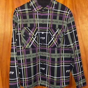 FTP Plaid Button-Up Shirt